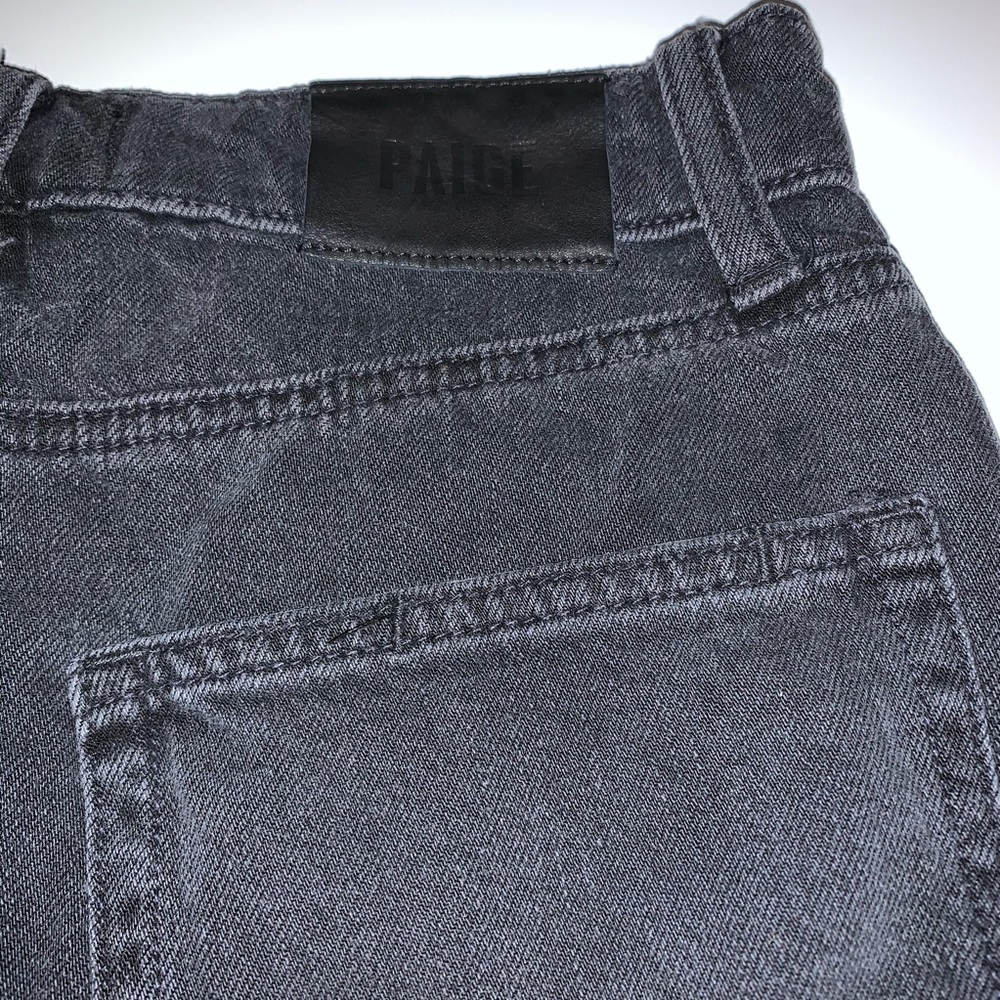 Paige black denim skirt
